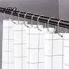 Hanger 12Pcs Coating Quick Curtain Rings Anti-rust Easily Shower Installation Glides Hooks Less Friction Bathroom