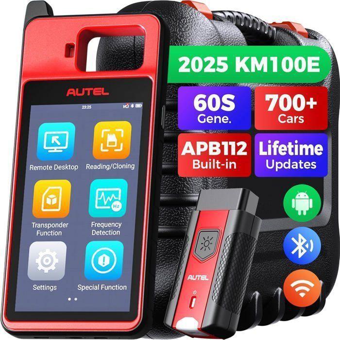 Autel MaxiIM KM100E Strumento Programmazione Chiave Immobilizzatore Chiave Auto Chip Lettura/Scrittura/Clonazione Simulazione Transponder