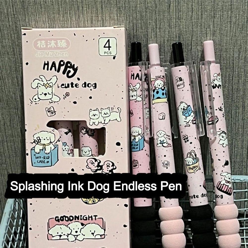 

Cartoon Gel Pen Quick-drying Black Pen Durable Question Brush Pen School Office Writing Stationery