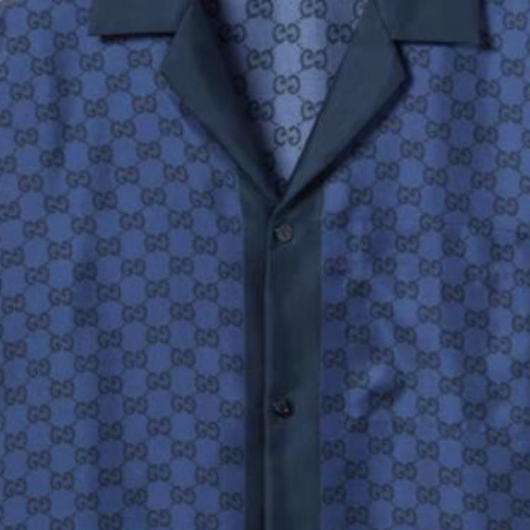 GUCCI Disco Monogrammed Short Sleeve Shirt 794907-Z7ARD-4019