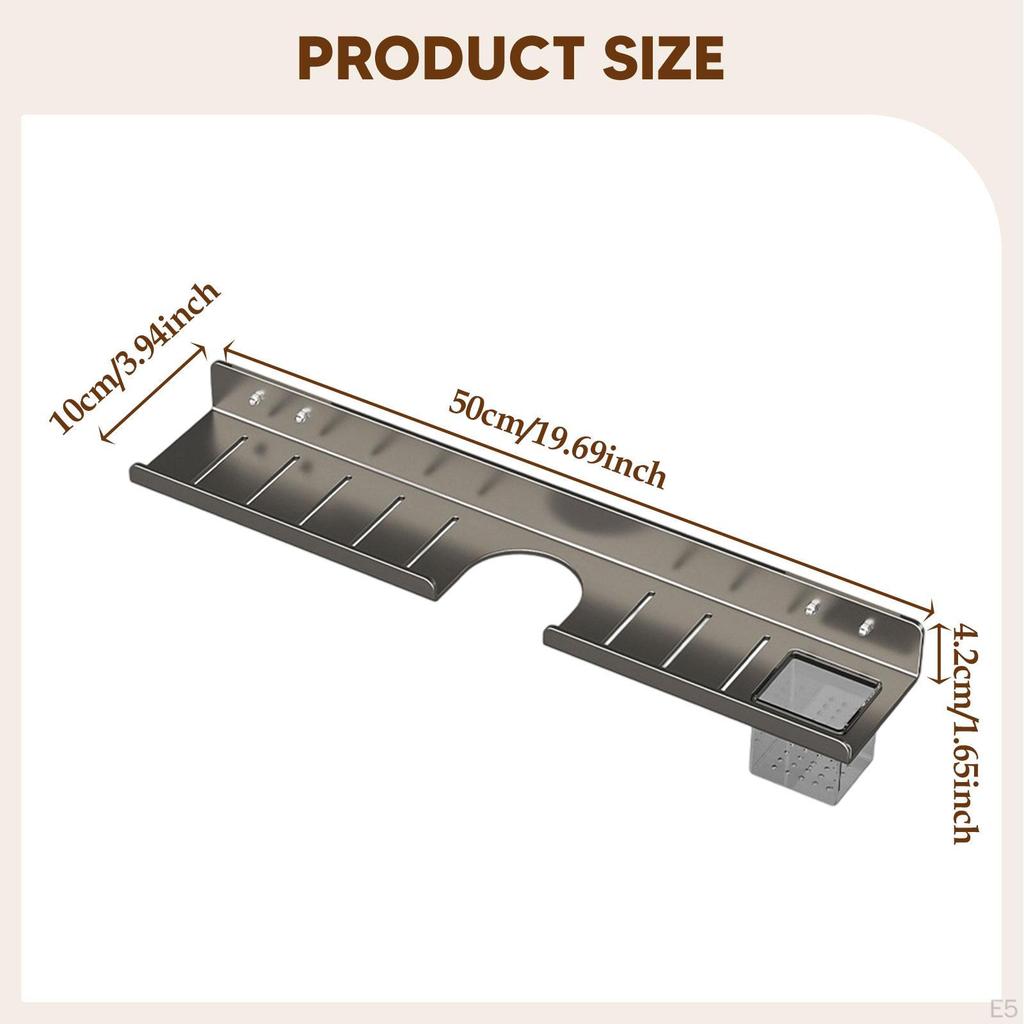 Bathroom Rack Wall Shelf Elegant Lightweight Toilet Mirror Front Over Sink for