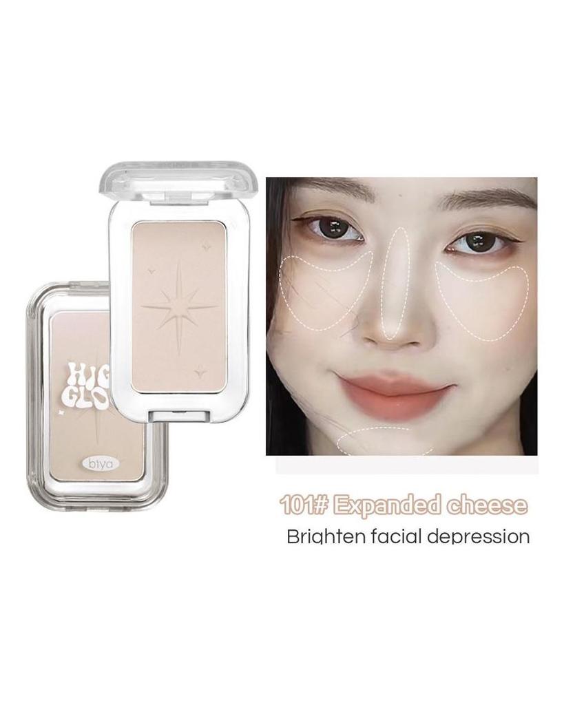 Biya Highlighter Matte Pearlescent Long-lasting Fine Shimmer Brightens And Enhances Three-dimensional Effect Shiny Highlighter