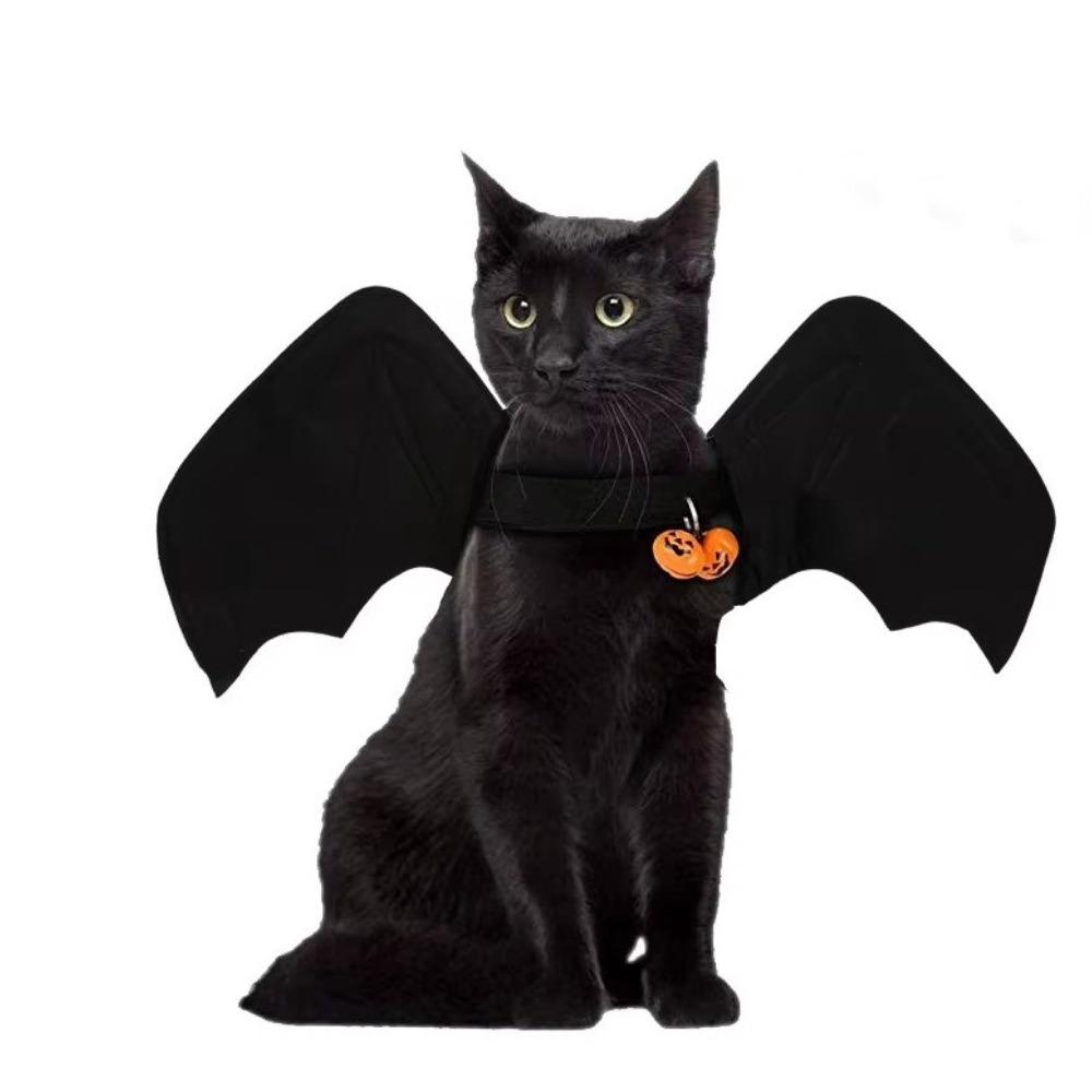Adjustable Harness Cat Costume Black Dog Costume Cute Bat Wings Costume for Cats and Small Dogs