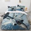 Airplane Bedding Duvet Cover Sets For Kidsboys Print Aeroplane Comforter Cover Birthday Gift Soft Microfiber Bedroom Bed Cover