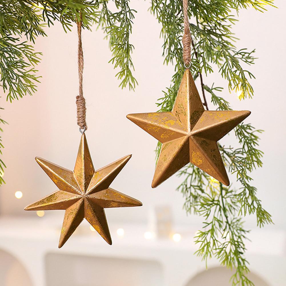 Christmas Tree Wood Ornaments Acorn Star Shape Hanging Rustic Christmas Ornaments Window Display Decor Christmas Crafts Gift Decor