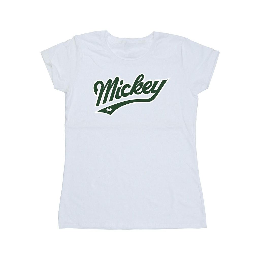Disney Womens/Ladies Mickey Mouse Bold Cotton T-Shirt