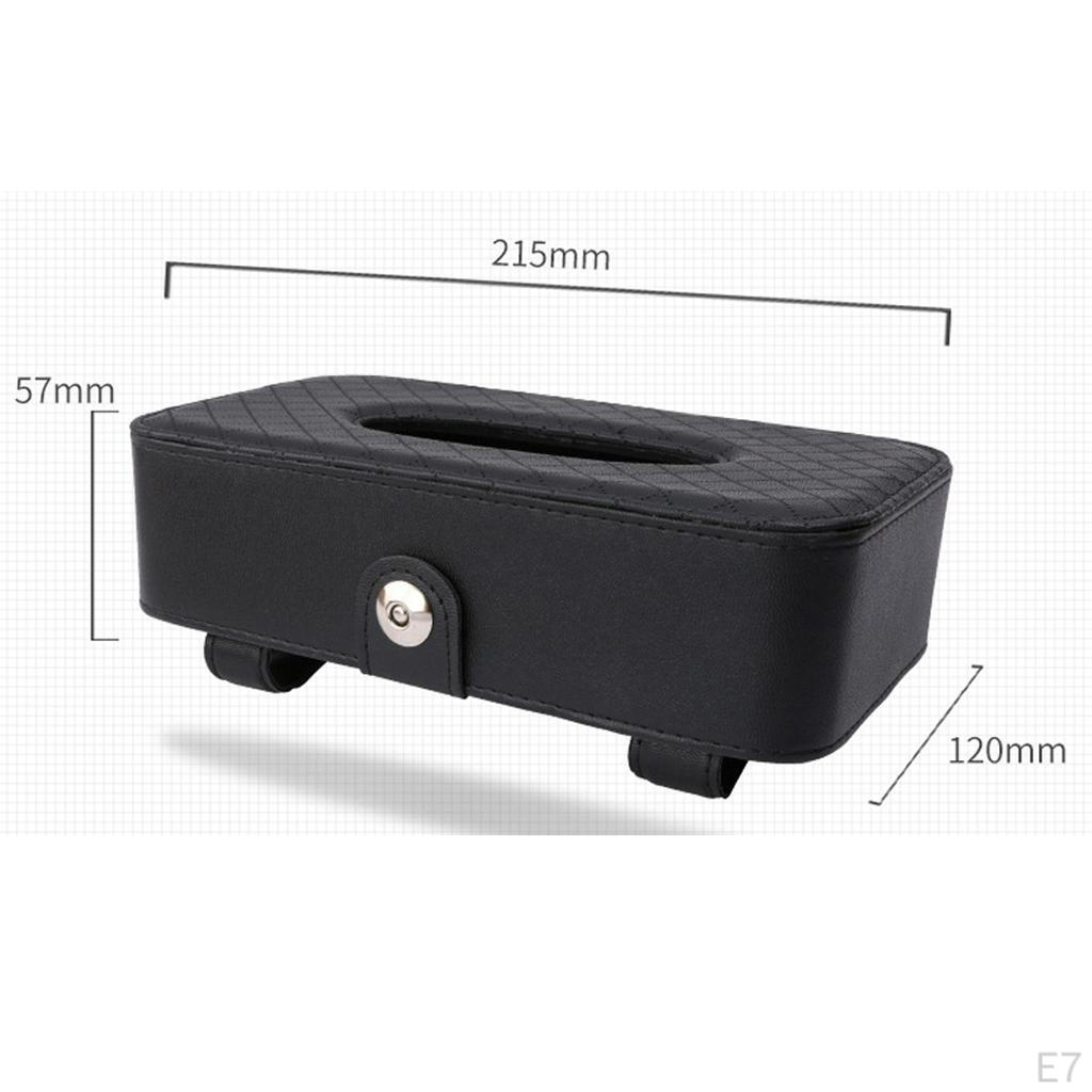 Box Holder Paper Napkin Clip PU Leather Great Gift