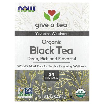 Now Foods Black Tea Bags, 24 Count, 48g (1.7oz)