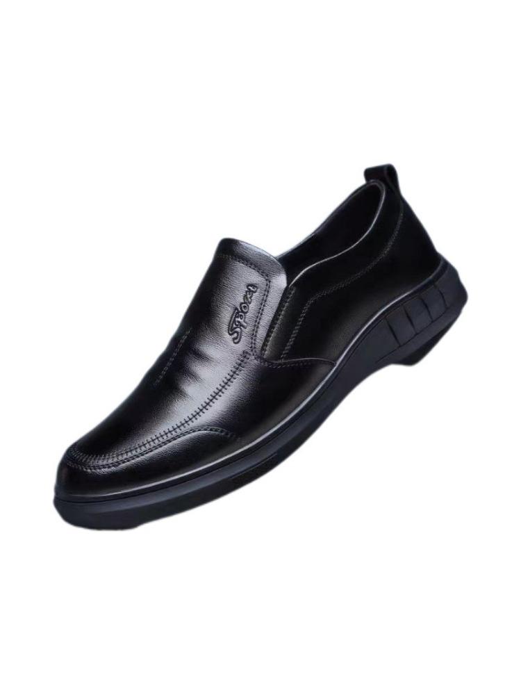 

2024 Последние мужские спортивные туфли Лоферы Мужские нескользящие кожаные черные кроссовки Легкие и дышащие туфли на плоской подошве 44 чёрный