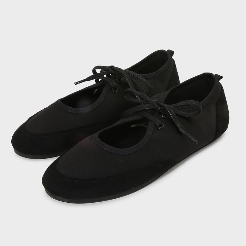 Fashion Soft Leather Casual Women Ballet Flats Lace Up Fashion Design White Black Female Mary Jane Shoes New 2025 Autumn Footwear