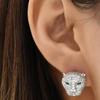 Luxury Leopard Stud Earrings with Green Eyes - Glittering Animal Design, 18K Golden Plated, Stainless Steel Posts, Perfect for Evening Parties & Banqu