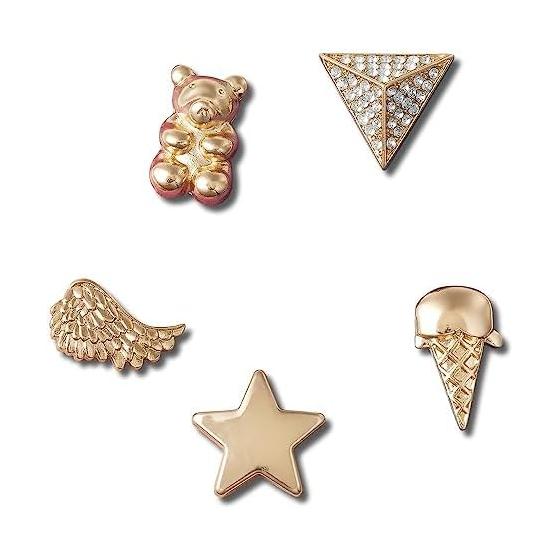 [Crocs] Jibbitz Gold Icons 5 Pack