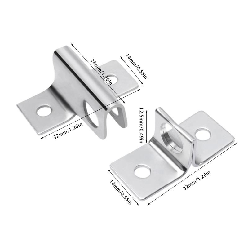 10pcs Thicken Locker Padlock Hasp Wardrobe Security Door Gate Bolt Latches Lock Bracket Hasp Furniture Door Bolts