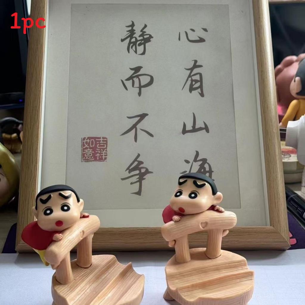 Crayon Shin Chan Phone Stand Pvc Cute Desktop Decor Gift For Home Office