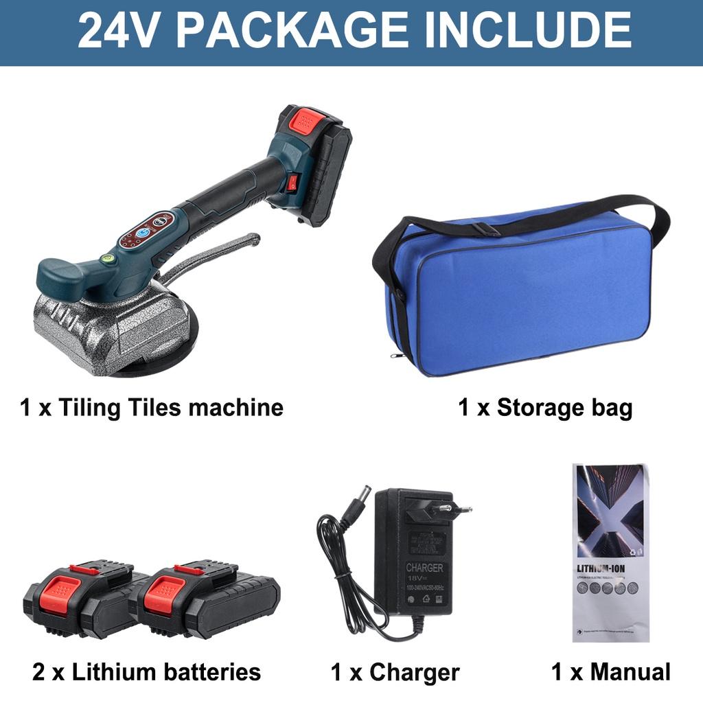 12V/24V Elektrische Fliesenmaschine Vibratoren Hohe Leistung Akku-Fliesenvibratoren Automatisches Bodenfliesen Fliesenwerkzeug