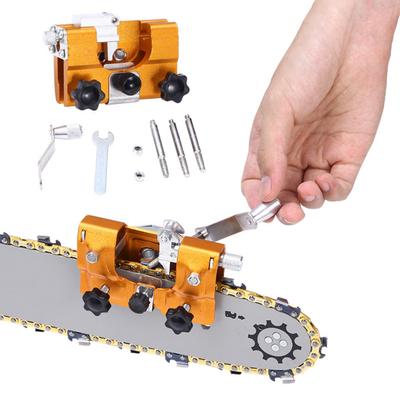 Kit Ascuțitor Drujbă Ascuțitor Lanț Acționat Manual Design Ușor Ascuțitor Lanț Aliaj Aluminiu Dispozitiv de Ascuțit