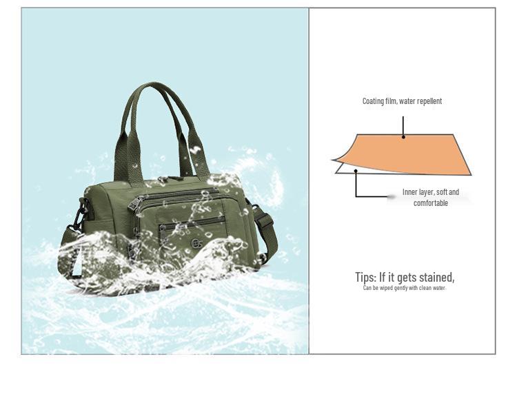 2026 Women's Versatile Lightweight Nylon Crossbody Bag - Wear-Resistant, Large Capacity for Casual Travel