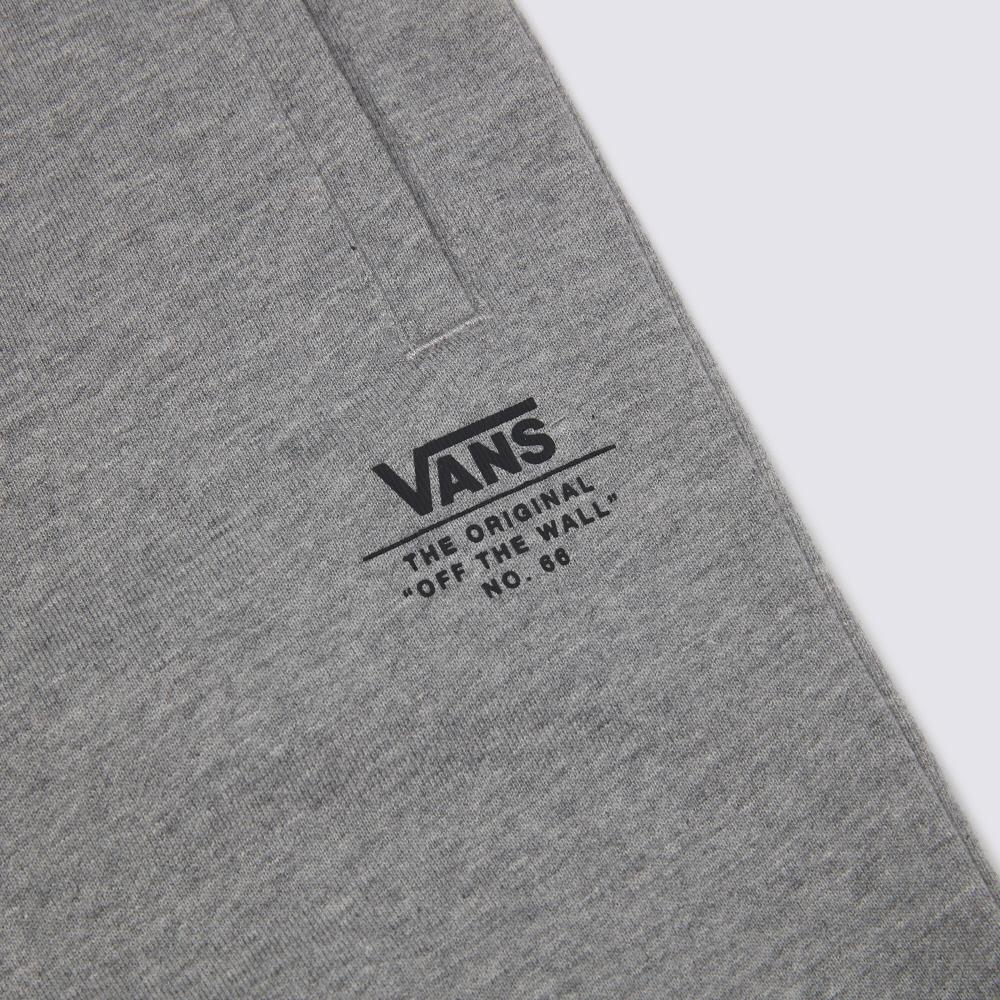 Vans Kids Logo Print Cuffed Knit Sweatpants Kids Bottoms Gray VN000G34HTG