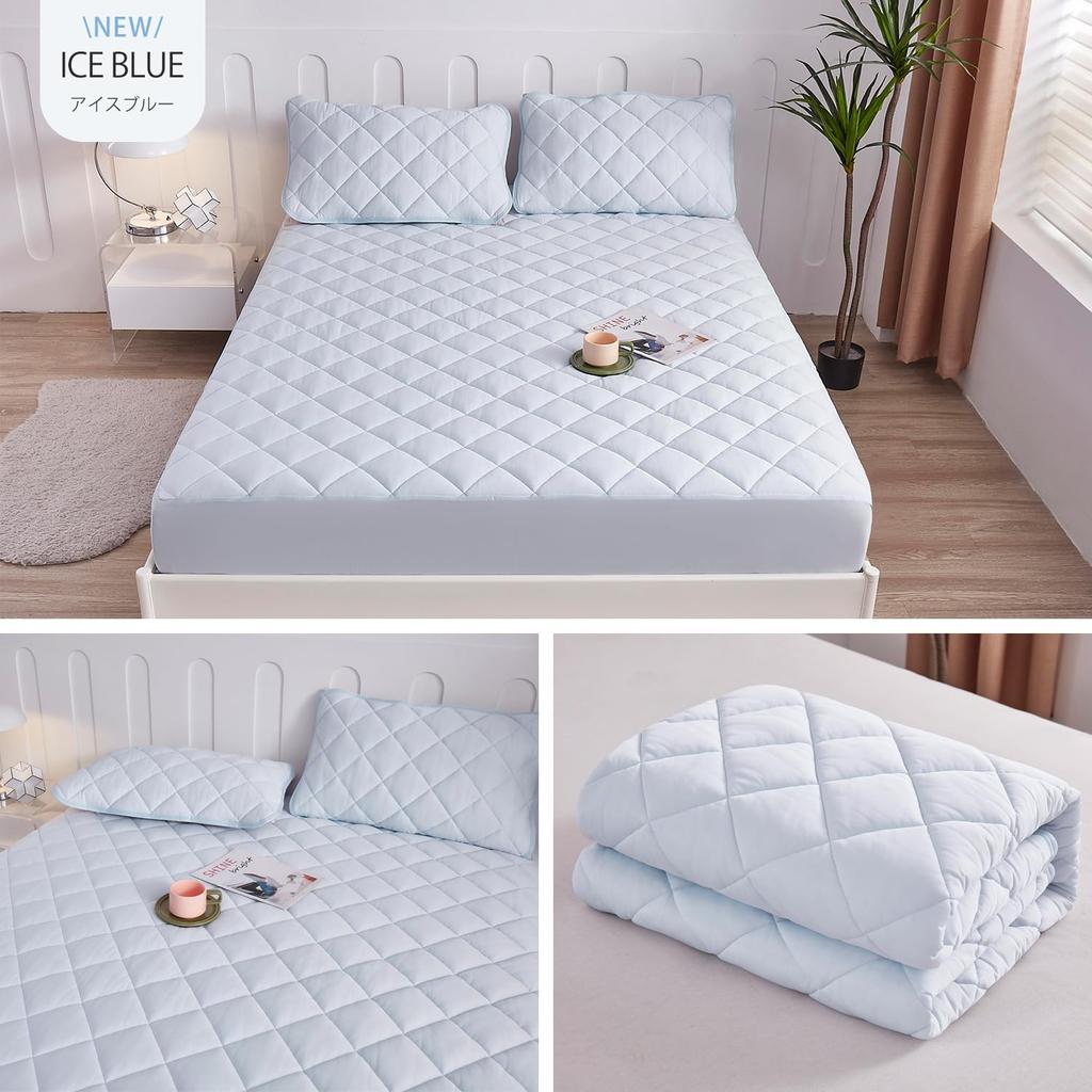 Even In Aooka Fitted Sheet Strong Cooling Pad Integrated Fitted Sheet Cool Bed Sheet Single Smooth Structure Can Be Used On Both Sides Absorbs Water