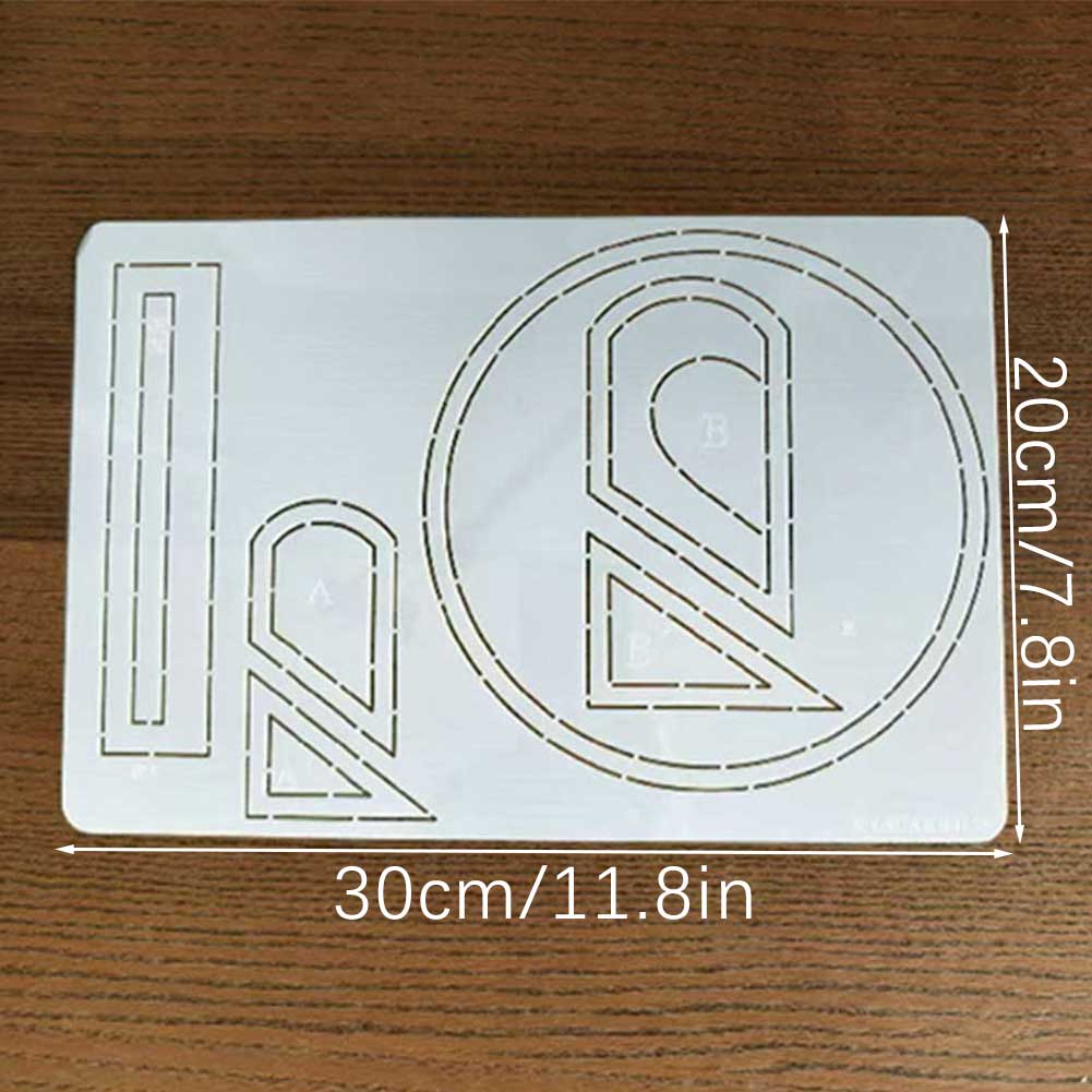 Пластиковый трафарет для пэчворка своими руками, шитья, мягкая форма-шаблон для DIY, узор для девочек, держатель для бутылок для дома