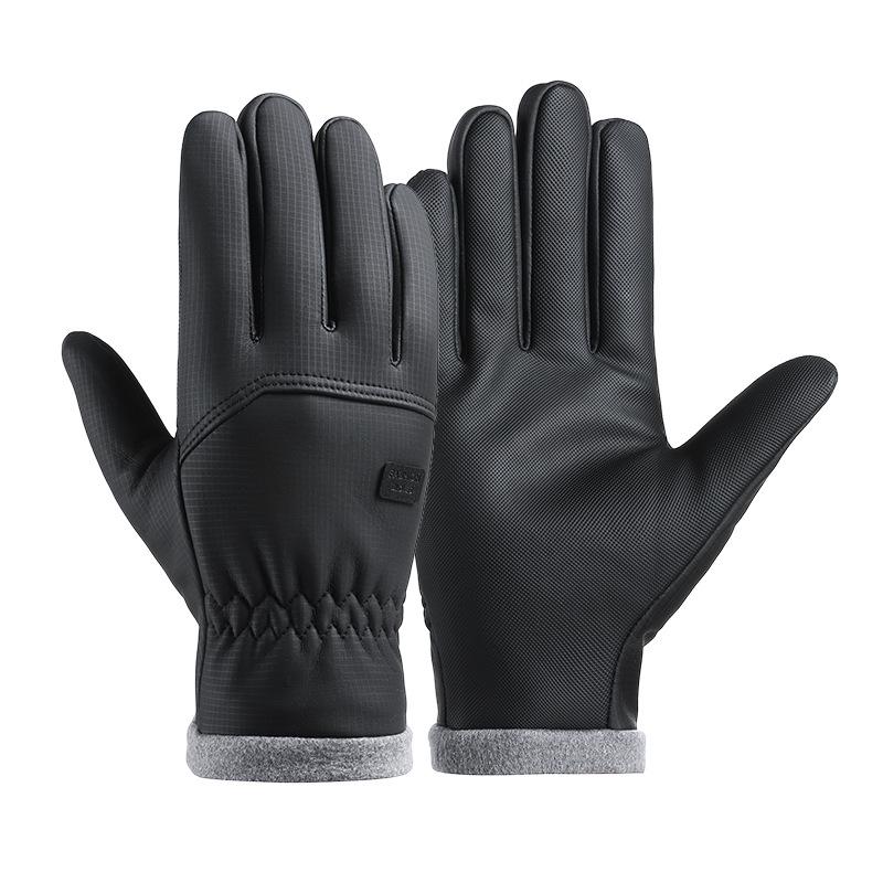 Winter Fleece-Lined Windproof Cycling & Ski Gloves: Waterproof, Warm, Touchscreen