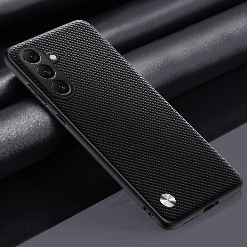 

Luxury PU Leather Case For Samsung Galaxy M16 F16 5G Back Cover Matte Silicone Full Protection Phone Case For Samsung F16 Coque For Samsung F16 матовий чорний колір
