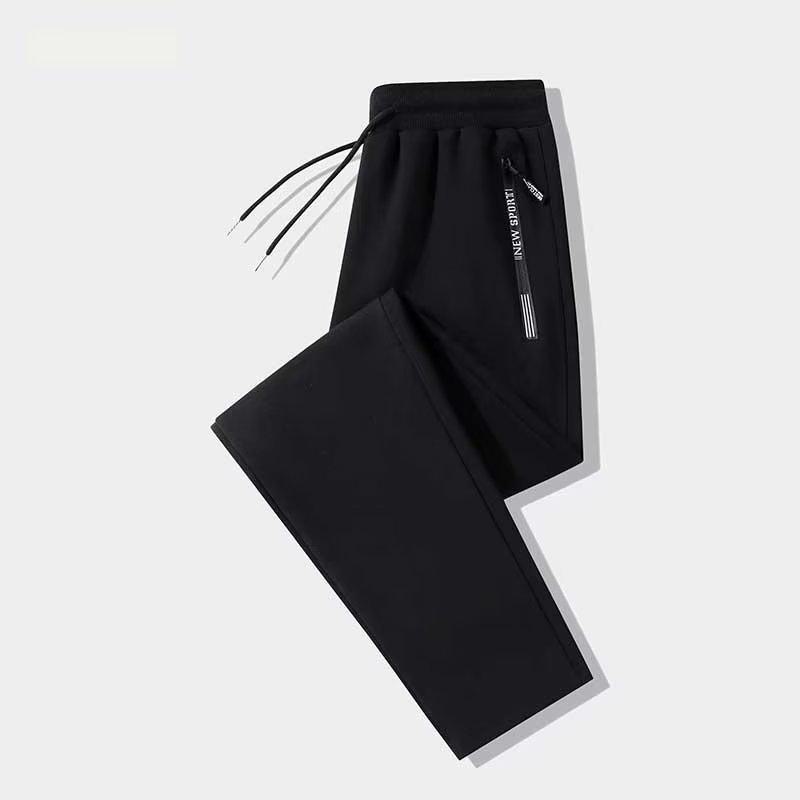 Men's Loose-Fit Korean Style Casual Zipper Pocket Leggings for Autumn and Winter