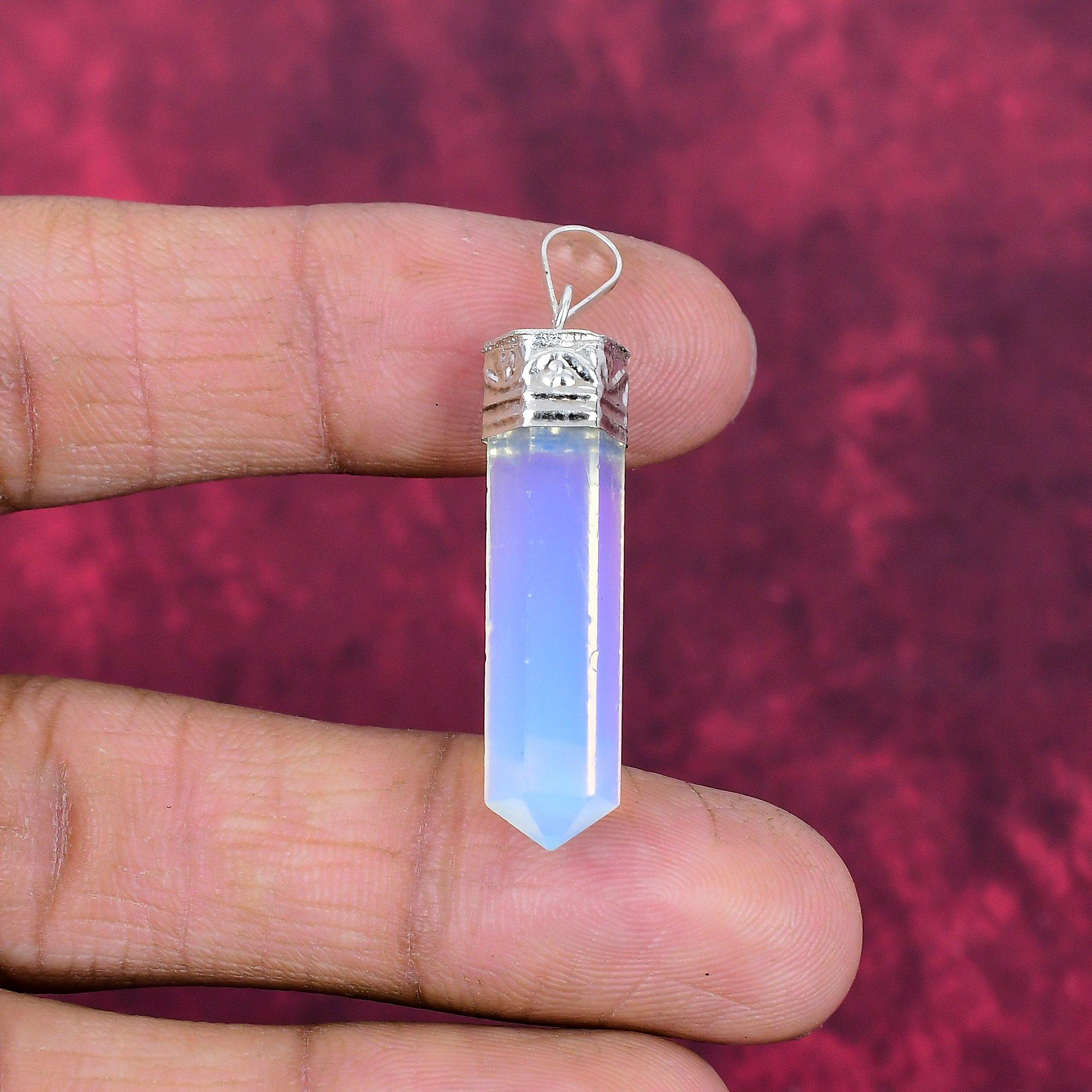 

Подвеска из опалита, ювелирное изделие из драгоценного камня, подвеска из стерлингового серебра 925 пробы, подарок для женщин, подвеска ручной работы 1.77 Inches