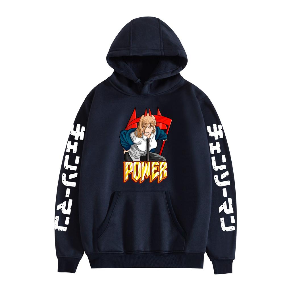 Chainsaw Man Cartoon Hoodies Graphic Printed Sweatshirts Casual Long Sleeve Tops for Men Women