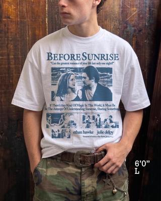 Before Sunrise Movie T-Shirt | Flim T-Shirt | Heavyweight Oversized | Drop Shoulder Streetwear Tee | Vintage Style