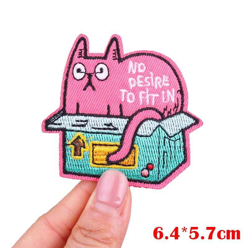 NEW Cartoon Animal Embroidered Patches Goose Frog Cat Patch Iron On Patches For Clothing Hats Jackets Backpack Embroidery Badges