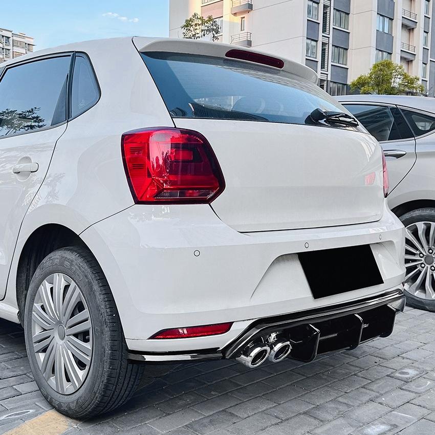 Per Volkswagen VW Polo Mk5 6R 2009-2014 Lip Paraurti Posteriore Valance Diffusore Spoiler Posteriore Styling Esterno Kit Carrozzeria Accessori Auto