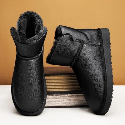 Stivali da neve da uomo con plateau alla moda, scarpe di cotone casual da esterno, modello alto alla moda che tiene caldo, stivale da uomo antiscivolo, calzature da uomo, modello popolare