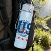 1PC USA Vintage Star Letter Logo 750ml Color Plastic Sports Water Bottle Leakproof Flip Straw Lid Suitable for Sports Office Home Use