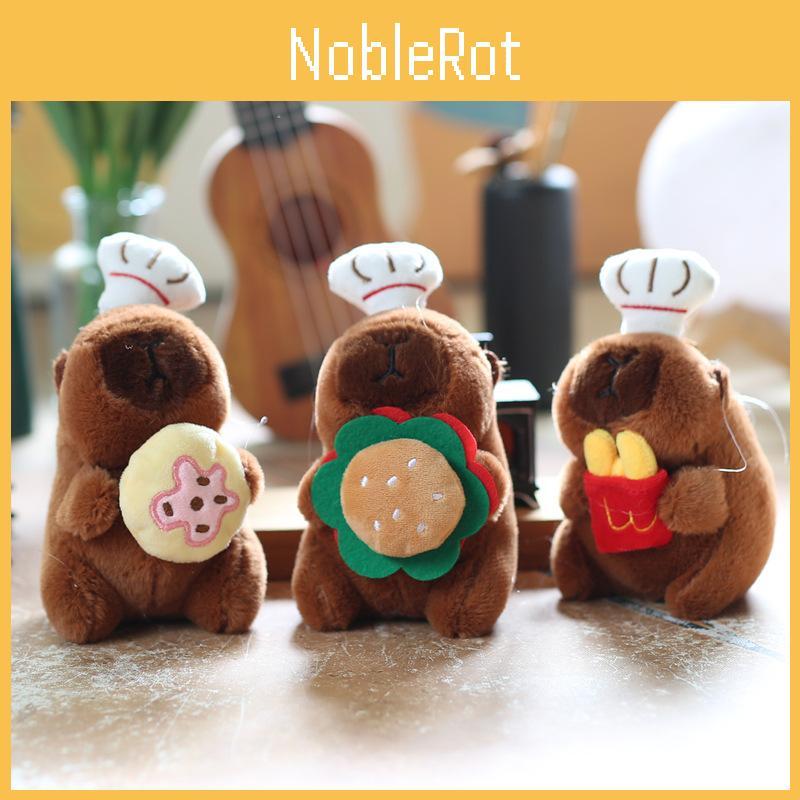 Kapibara Toy Plush Keychain Bag Decor Pp Cotton Stuffed For Kids Gift Decor