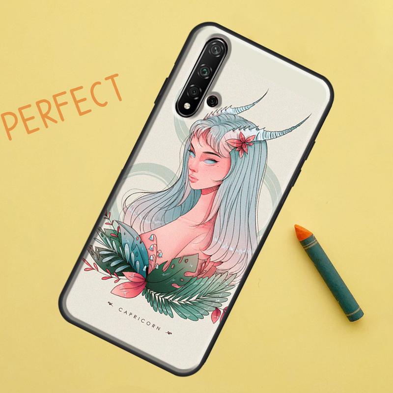 Horoscope Girl Scorpio Taurus Virgo For Huawei Nova Y91 Y70 Y72 Y73 Y60 Y90 Y61 8i 7i 11i 12i 12s 9 10 SE P20 P30 P40 Lite Case