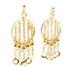 Les Trésors De Lily [D6834] - Gold Plated 'Belly Dance' Earrings