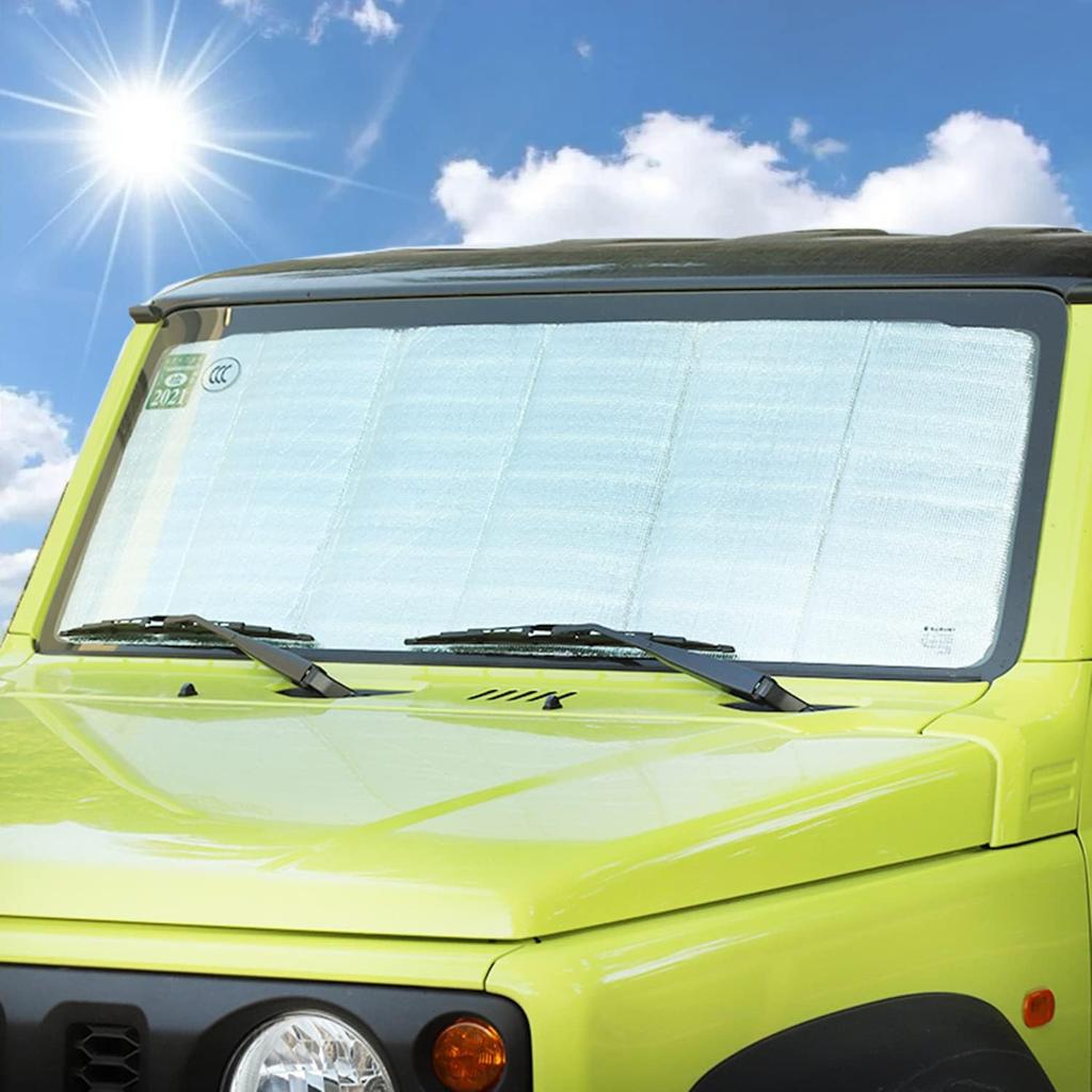 Thicken Windshield Sunshade for Suzuki Jimny JB64 JB74W 2019 2020 2021 2022 2023 2024 2025 UV Reflecting Foldable Front Windshield Sun Shade