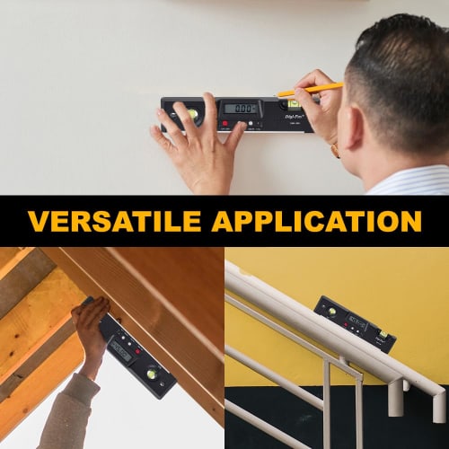 Digi-Pas Digital Level, Level, Angle Meter, Inclinometer, Torpedo Type DWL200