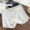 Female Summer Cotton No Trace 10A Antibacterial Anti Go Out of Light Not Roll Edge Boxer Briefs
