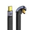 Cablecc 240W Male To Male USB4 40Gbps 100W 8K Flat Slim FPC Data Opposite U Shape Back Angle Cable Type-C USB-C