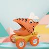 Children's Cartoon Elastic Dinosaur Pull Back Car 3-9 Years Old Boy And Girl Toy