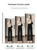 Women's Summer High-Waisted Black Wide-Leg Floor-Length Pants