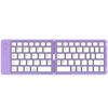 Mini Foldable BT Keyboard with Stand Wireless Full Size Keyboard Type-C Charging Portable BT Key Pad for Android iPhone iPad Mac