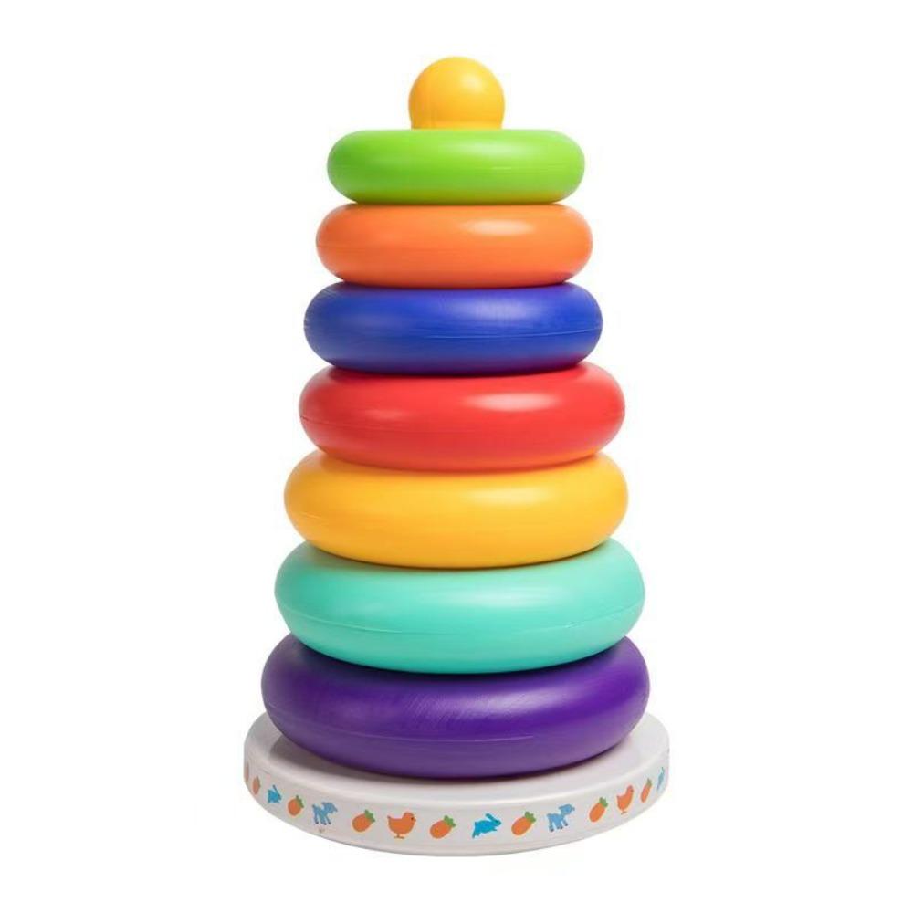 

Rainbow Tower Rainbow Stacking Musical Toy Sensory Stacking Plugging Toy Develop Cognition Ability разноцветный