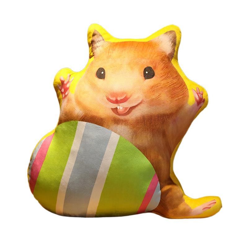 

Easter Egg Bunny Stuffed Plush Toys Cute Animal Rabbit Pillow Plushies Doll Kids Favors Gifts 2026 Spring Easter Decor for Home 10cm