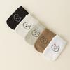 10/5 Pairs Kids Socks Trendy New Classic Bear All Season Crew Socks Student Baby Socks Children Mid-Calf Socks