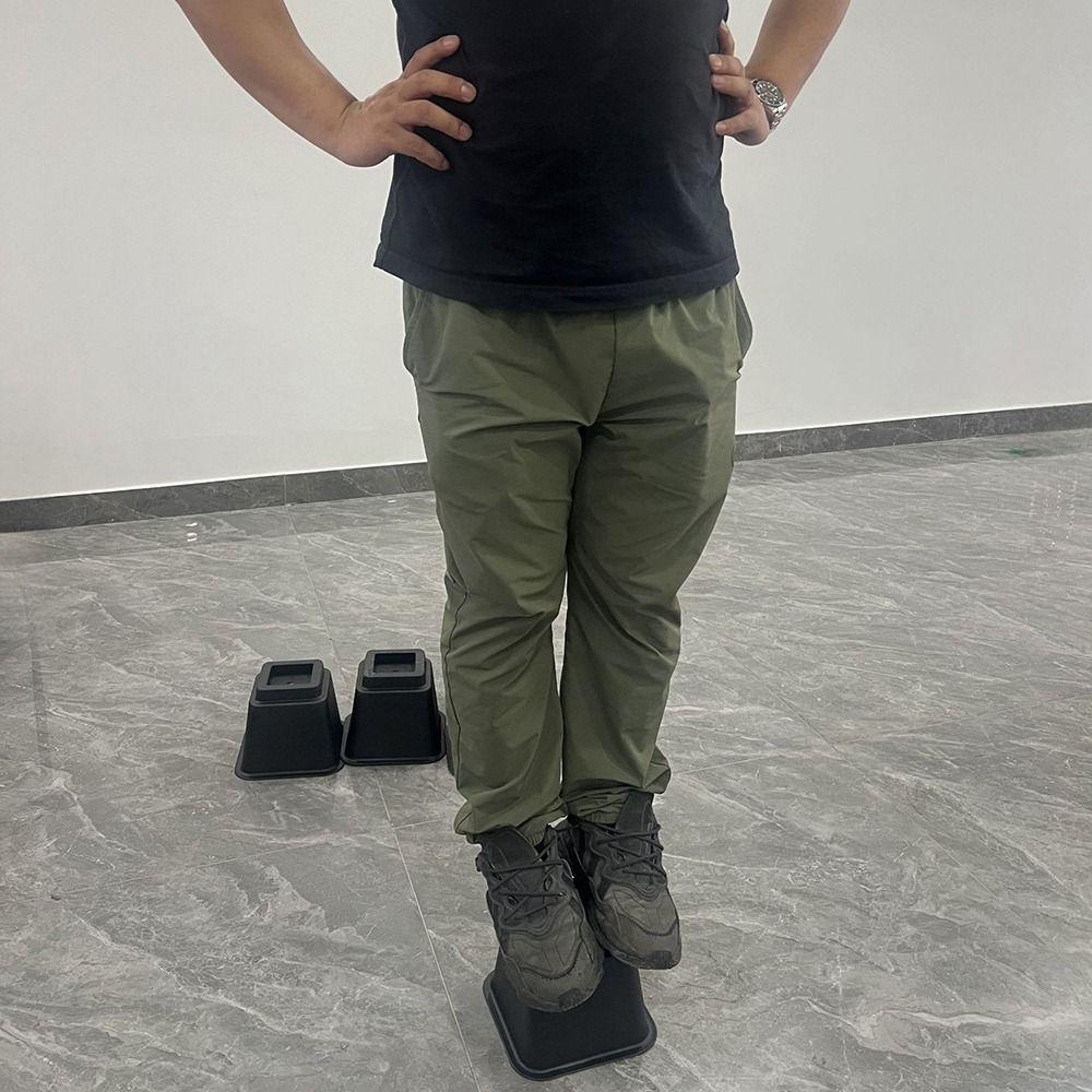 4Pcs Heavy Duty Furniture Leg Risers Shock-Absorbing Adjustable Height Table Lifters Stackable Non-slip Sofa Height Enhancers