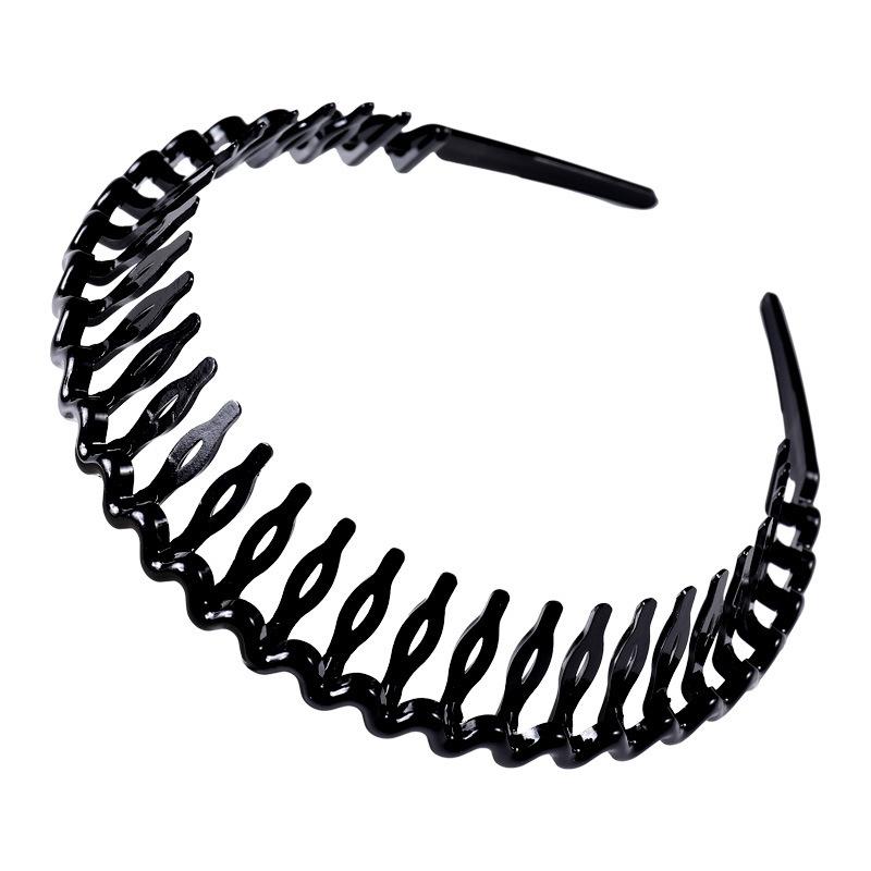 Washing Face Headband for Women Flocking Headband with Teeth Broken Hair Tidying Hair Pressing Non-slip Hairpin Headdress