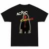 Hot New Trendy ACDC 2025 Men's Summer Graphic Print T-shirt Man Woman Short Sleeved Luxury Tees Clothing Loose Cotton Soft Tops